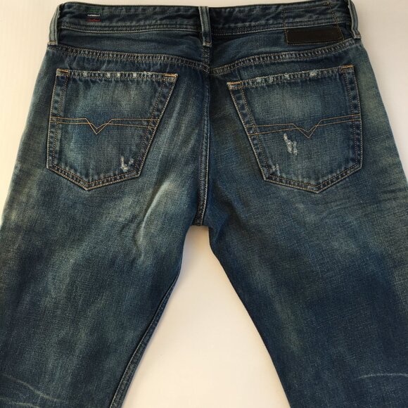 Deisel New-Fanker Regular Slim Bootcut Button Fly Jeans 33 - Picture 7 of 11